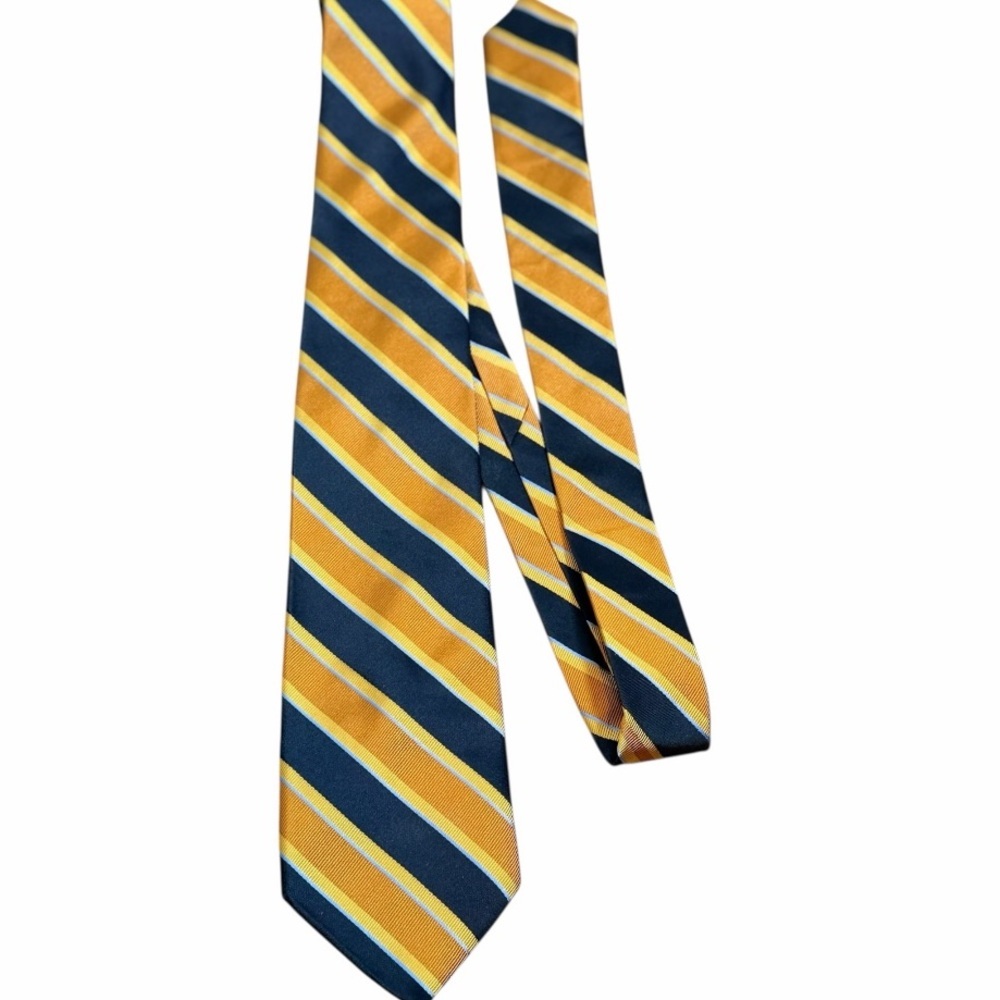 Harry Rosen - Classic Yellow and Blue Striped Tie